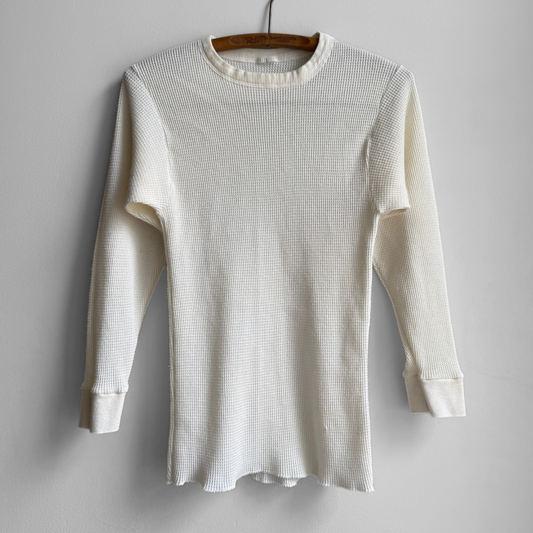 1980s Waffle Knit Thermal Long Sleeve