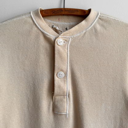 1950s U.S. Army Wool Henley Thermal Long Sleeve