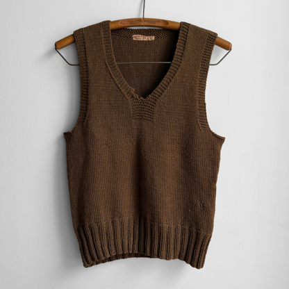 1940s American Red Cross Wool Knit Vest