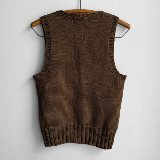 1940s American Red Cross Wool Knit Vest