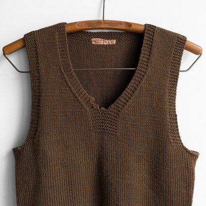1940s American Red Cross Wool Knit Vest