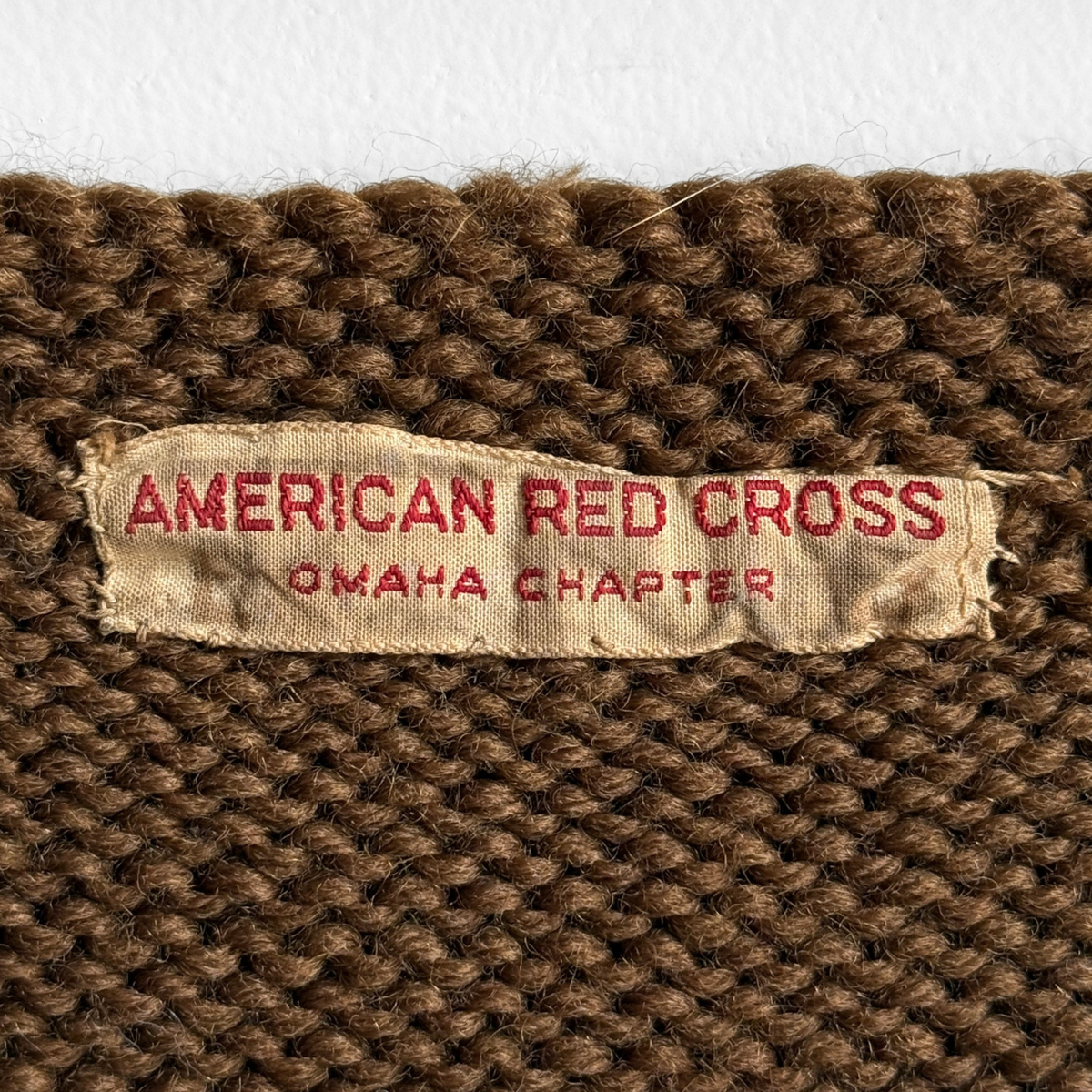 1940s American Red Cross Wool Knit Vest