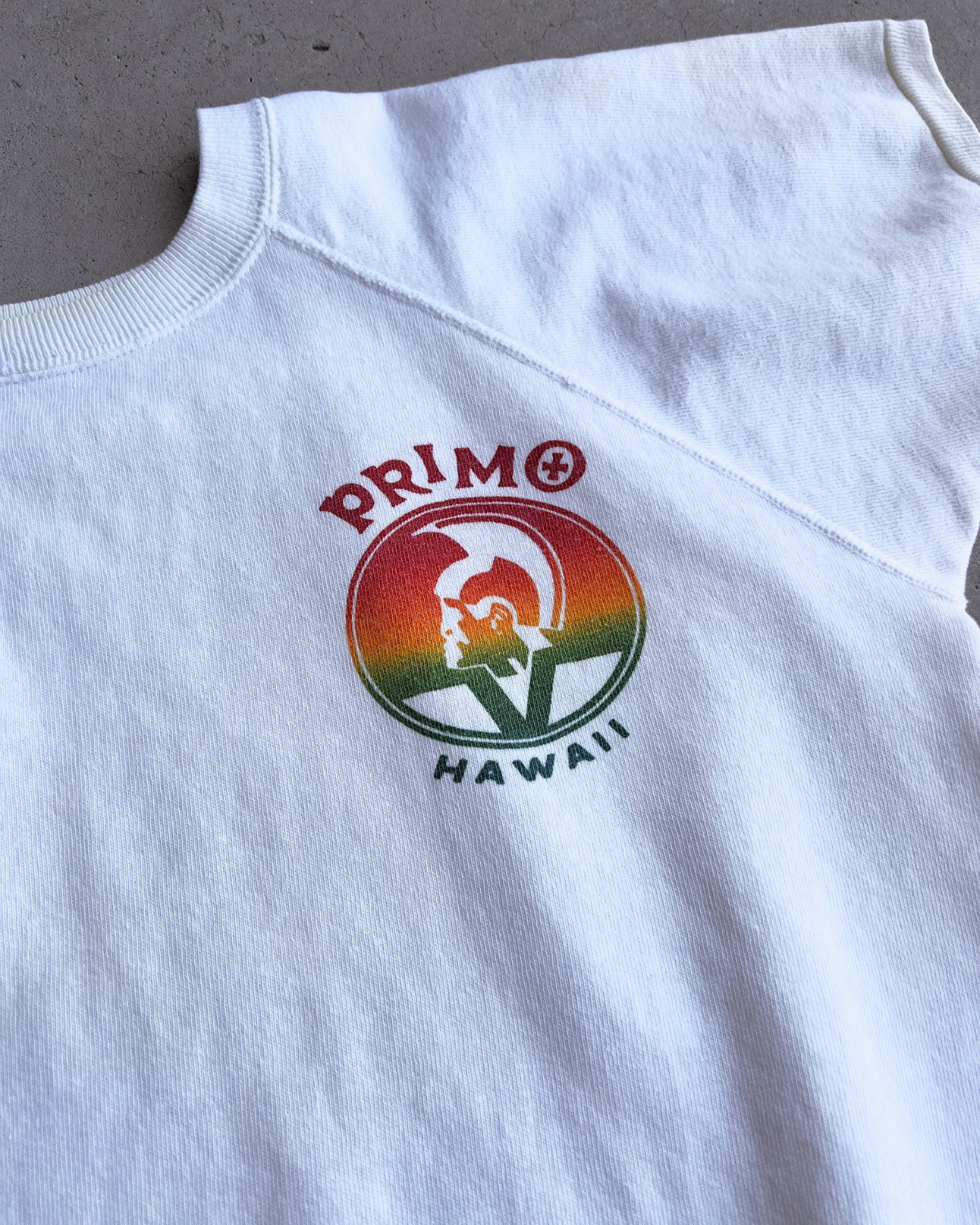 Vintage 1970s Primo Beer Hawaii Short Sleeve Sweatshirt  - Shop ThreadCount Vintage Co.