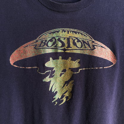 1976 Boston Self Titled Album Glitter Tee