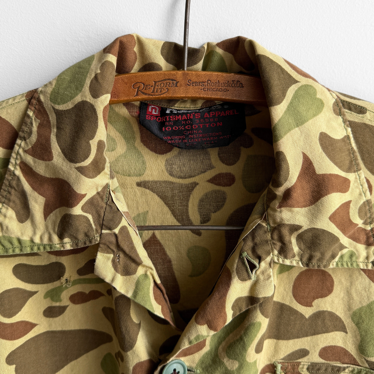 1980s Duck Hunter Camouflage Light Jacket