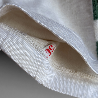 1940s Electric Green & White Basketball Jersey Set