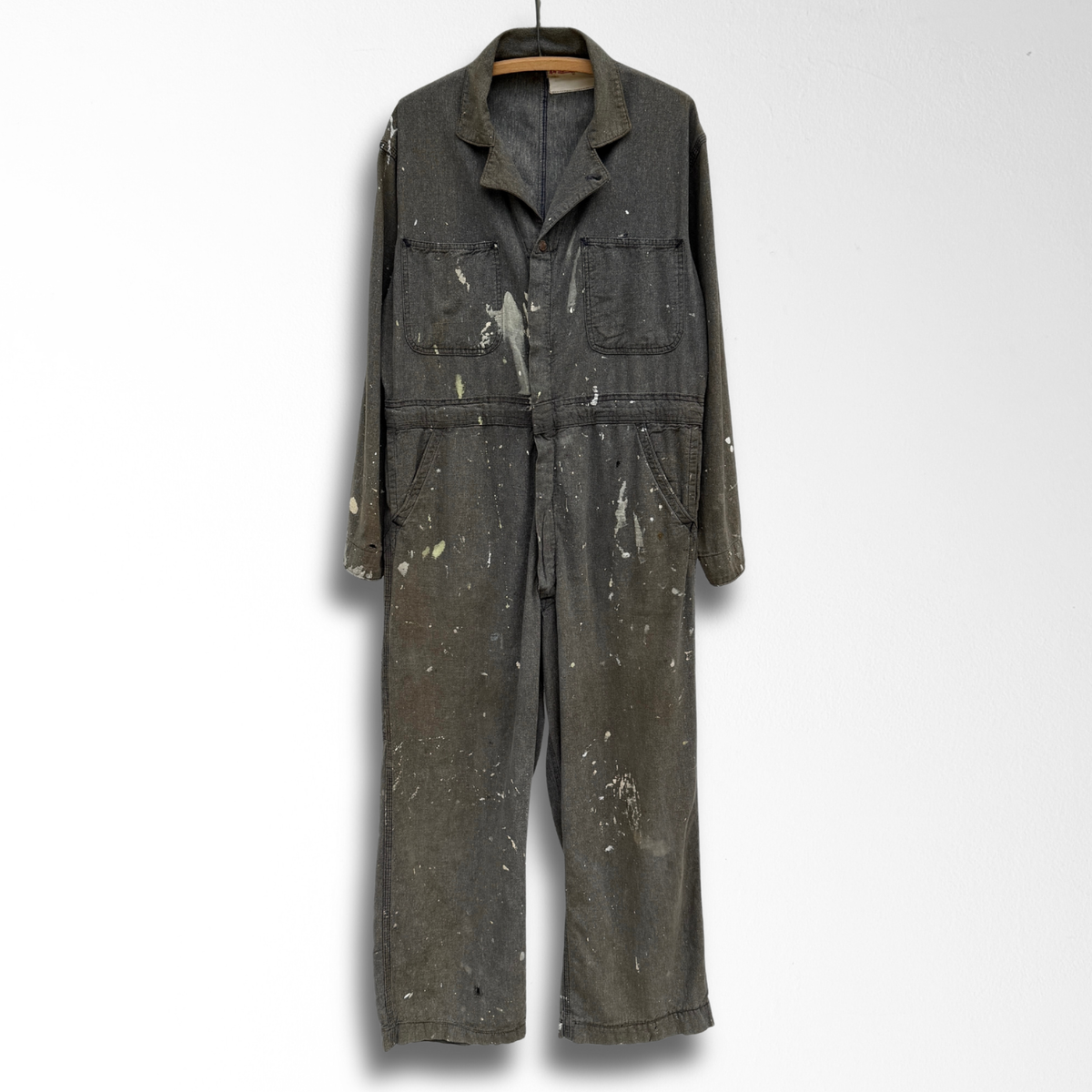 1950s Salt & Pepper Stone Cutter Coveralls