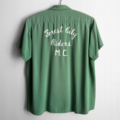 1960s Forest City Riders Motorcycle Club Bowling Shirt