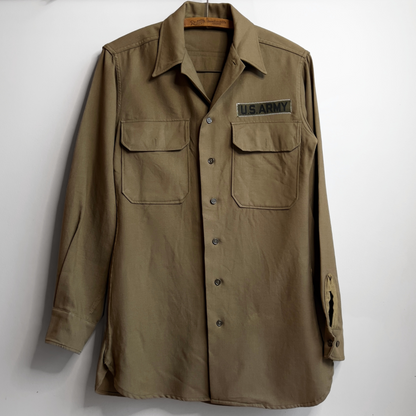 1940s U.S. Army Regulation Officer's Wool Field Shirt  - Shop ThreadCount Vintage Co.