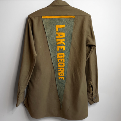 1940s U.S. Army Regulation Officer's Wool Field Shirt  - Shop ThreadCount Vintage Co.