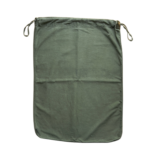 1970s U.S. Military Sateen Green Barracks Bag