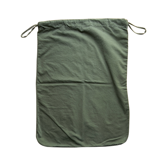 1970s U.S. Military Sateen Green Barracks Bag