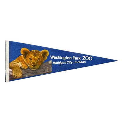 1970s Washington Park Zoo Indiana Pennant