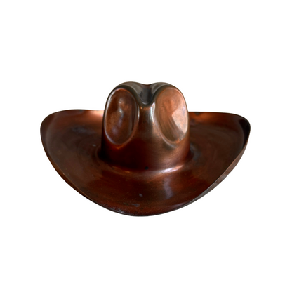 1960s Copper Cowboy Hat Paperweight