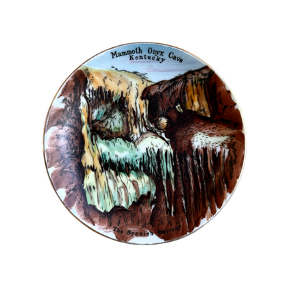 1950s Mammoth Onyx Cave Kentucky Souvenir Plate