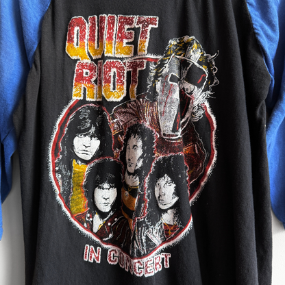 1980s Quiet Riot Raglan Graphic Tour Tee