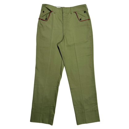 1960s BSA Green Flap Pocket Uniform Pants (31)