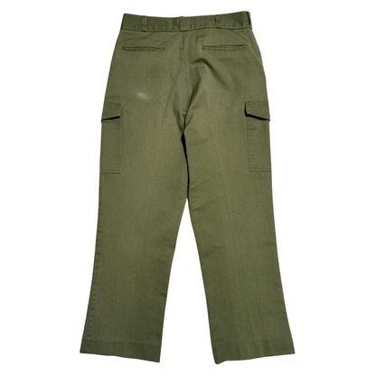 1960s BSA Olive Green Cargo Uniform Pants (31)