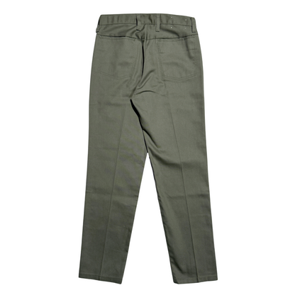 1970s Light Green Straight Fit Work Pants (29)