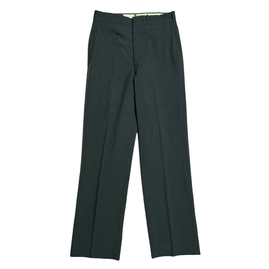 1960s U.S. Army Green Tropical Wool Dress Pants (29)