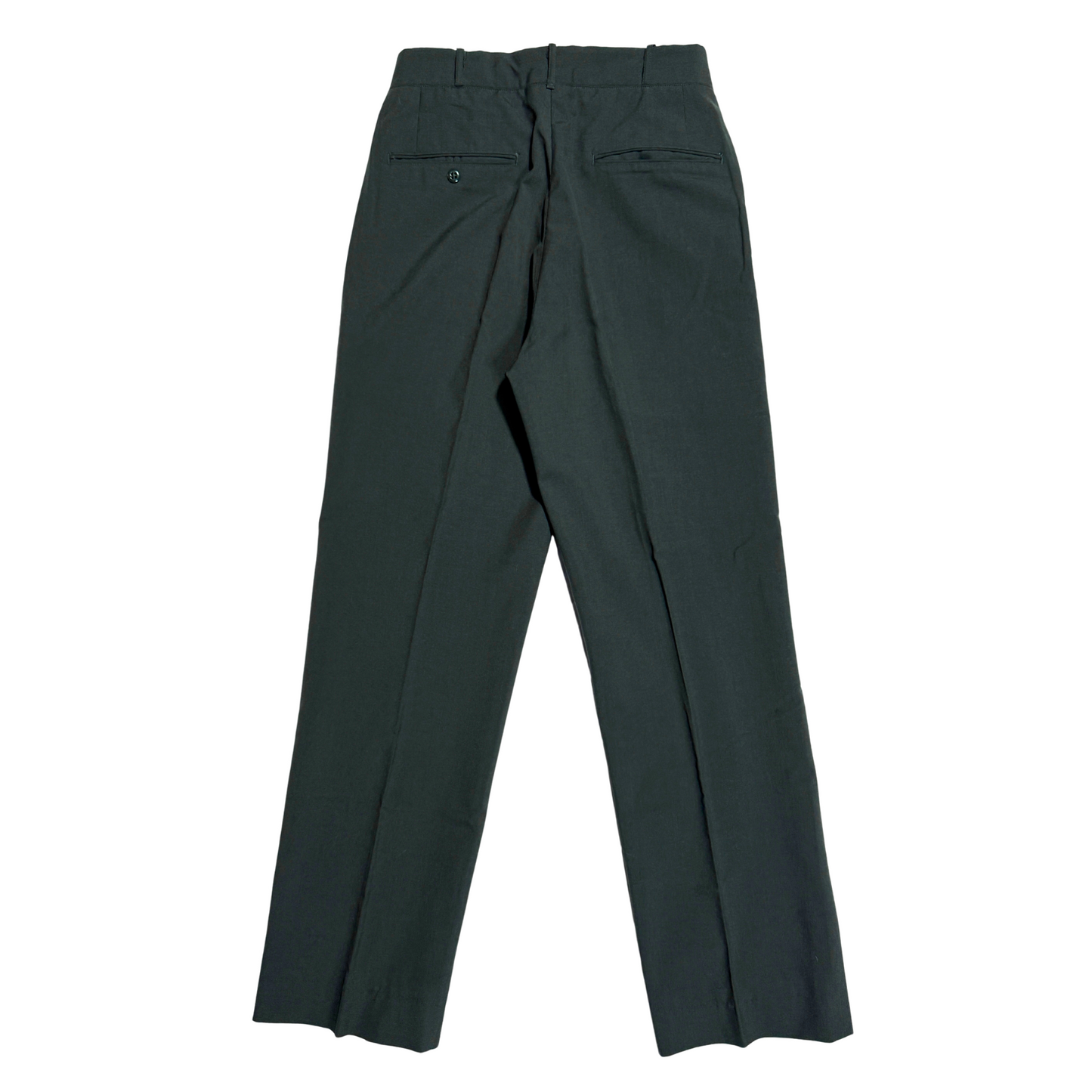 1960s U.S. Army Green Tropical Wool Dress Pants (29)