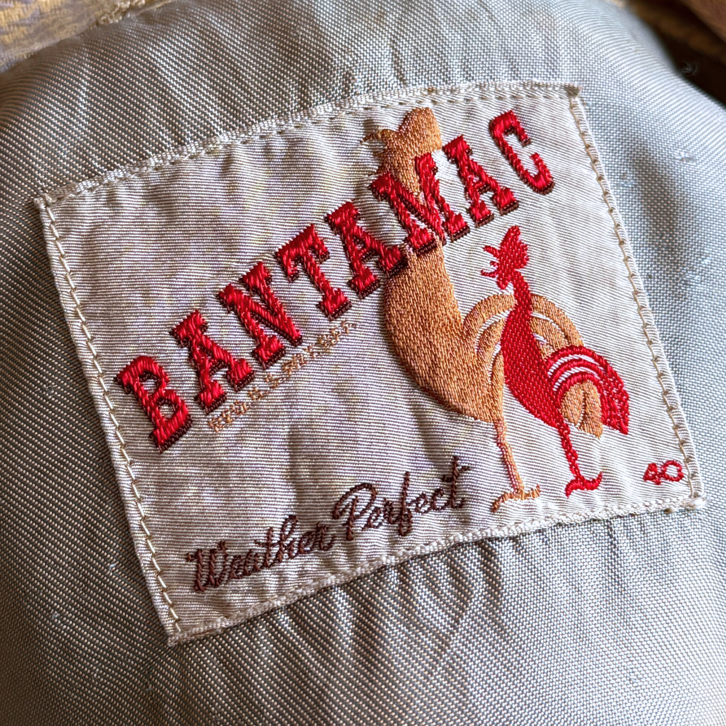 1950s Light Purple & Yellow Gabardine Jacket