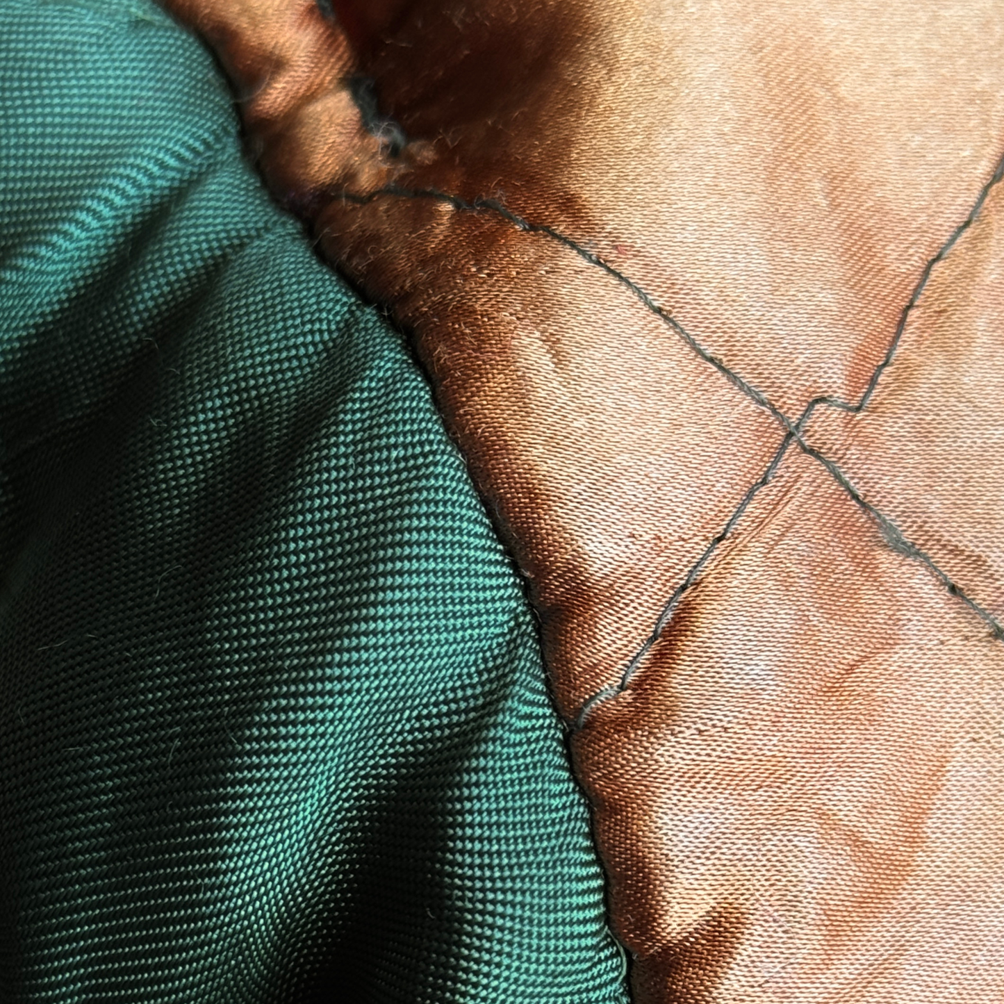 1950s Tan Quilt Lined Gabardine Jacket