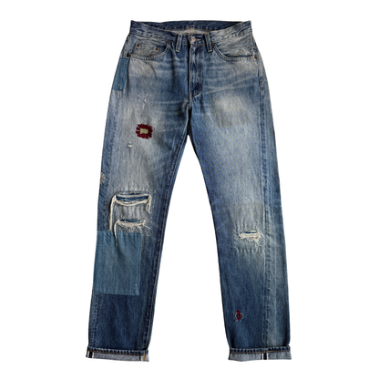 1954 Levi's 501Z XX Grandstand Patchwork Denim Jeans (30)