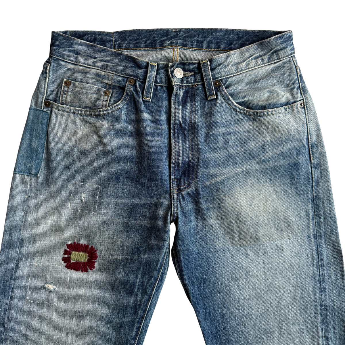 1954 Levi's 501Z XX Grandstand Patchwork Denim Jeans (30)