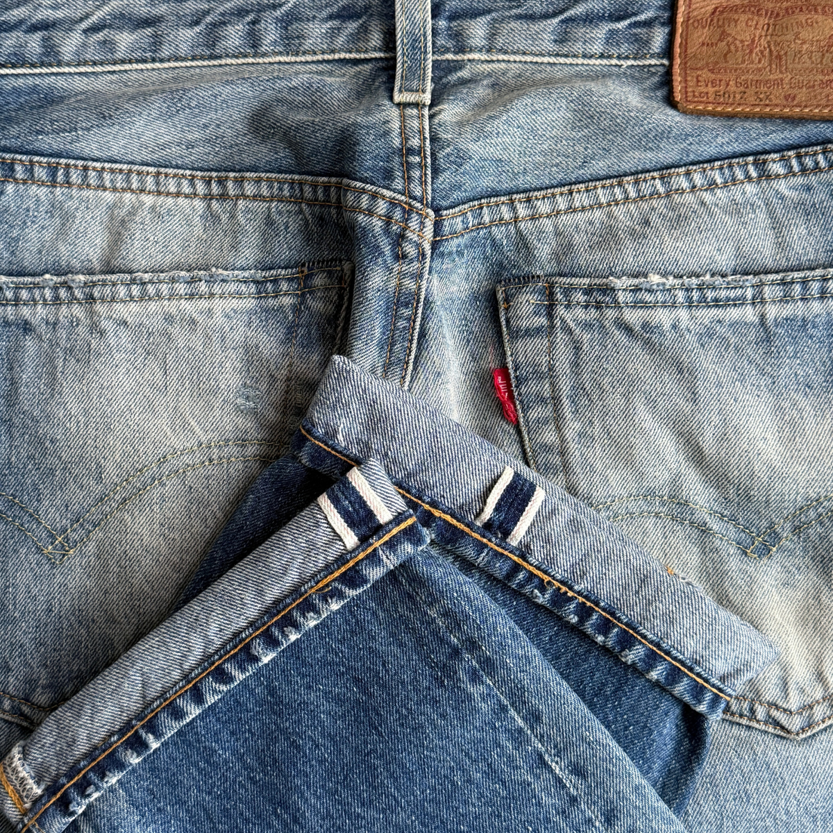 1954 Levi's 501Z XX Grandstand Patchwork Denim Jeans (30)