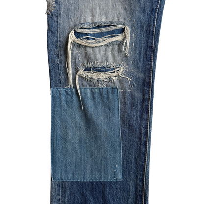1954 Levi's 501Z XX Grandstand Patchwork Denim Jeans (30)