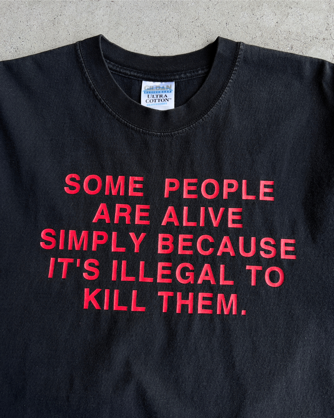 Vintage 1990s Some People Are Alive Simply Because Faded Tee  - Shop ThreadCount Vintage Co.