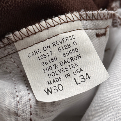 1980s Levi's 517 Brown Bootcut Pants (30)