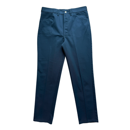1970s Powder Blue Slim Fit Mod Pants (32)