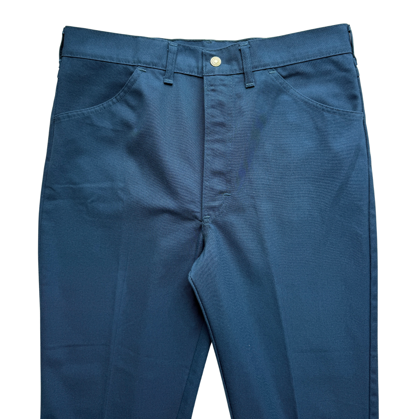 1970s Powder Blue Slim Fit Mod Pants (32)