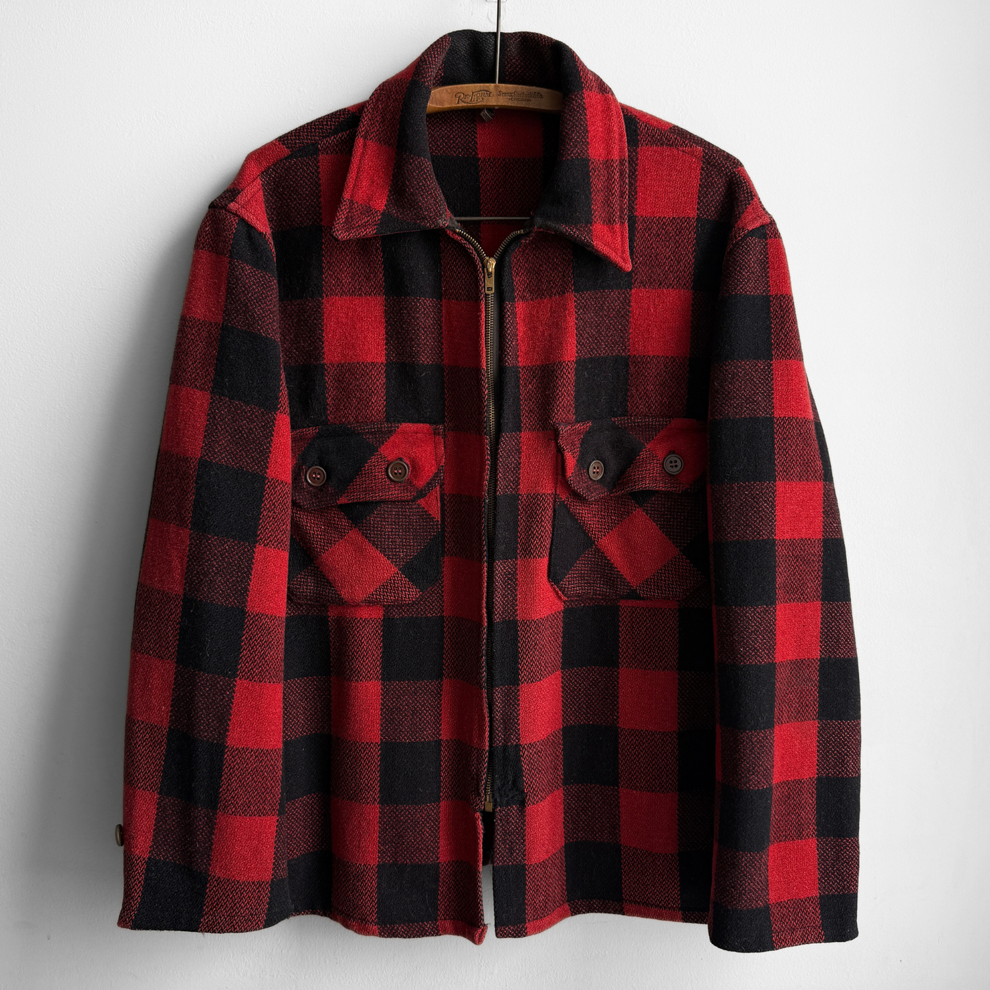 1950s Hercules Buffalo Plaid Wool Hunting Jacket