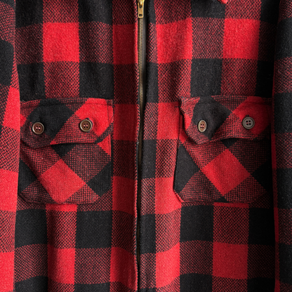 1950s Hercules Buffalo Plaid Wool Hunting Jacket