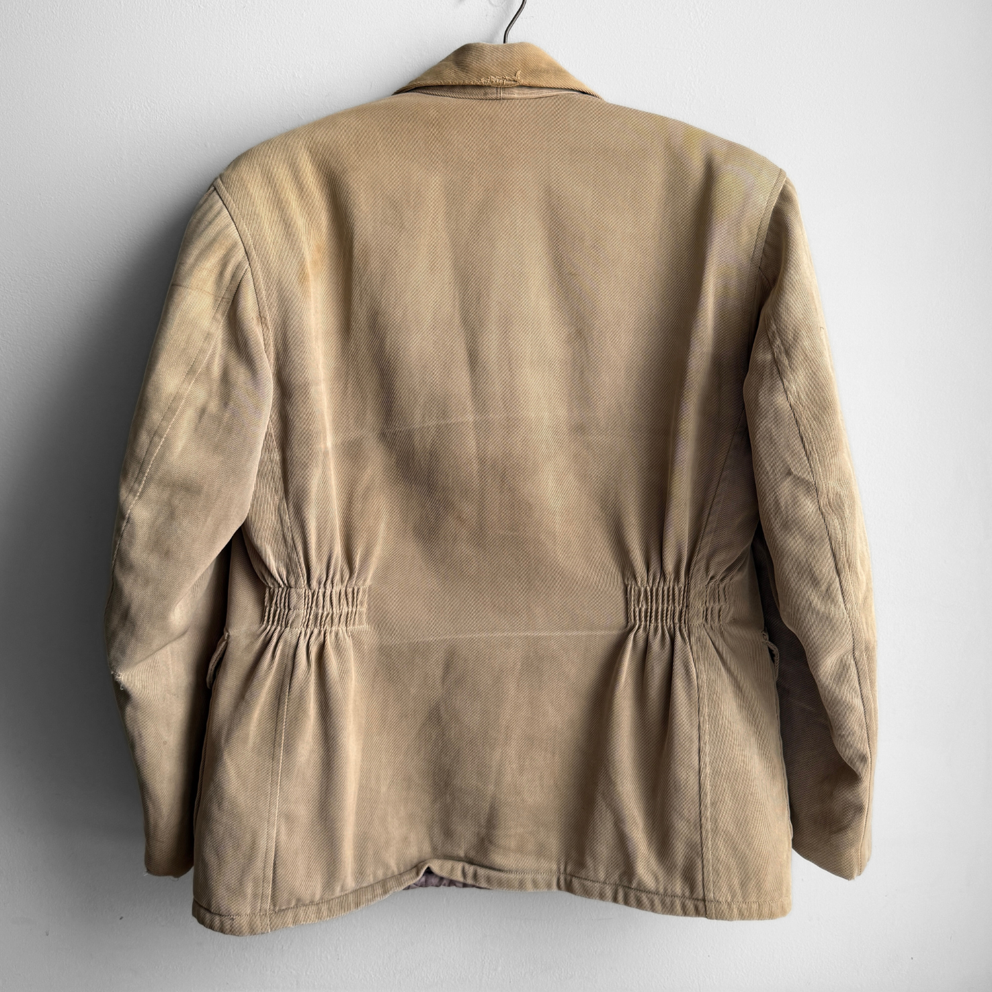 1950s Faded Tan Gabardine Windbreaker Jacket