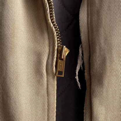 1950s Faded Tan Gabardine Windbreaker Jacket