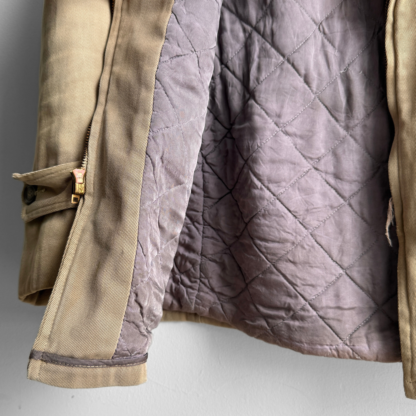 1950s Faded Tan Gabardine Windbreaker Jacket
