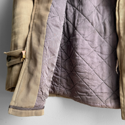 1950s Faded Tan Gabardine Windbreaker Jacket