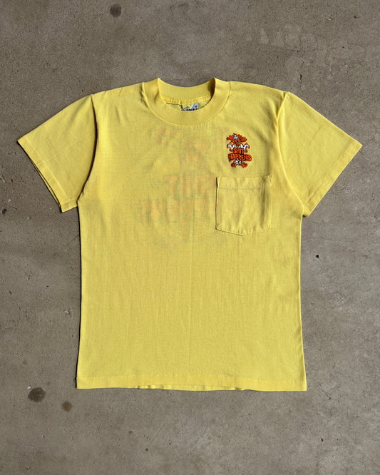 1980s Shit Happens Angry Duck Yellow Pocket Tee  - Shop ThreadCount Vintage Co.