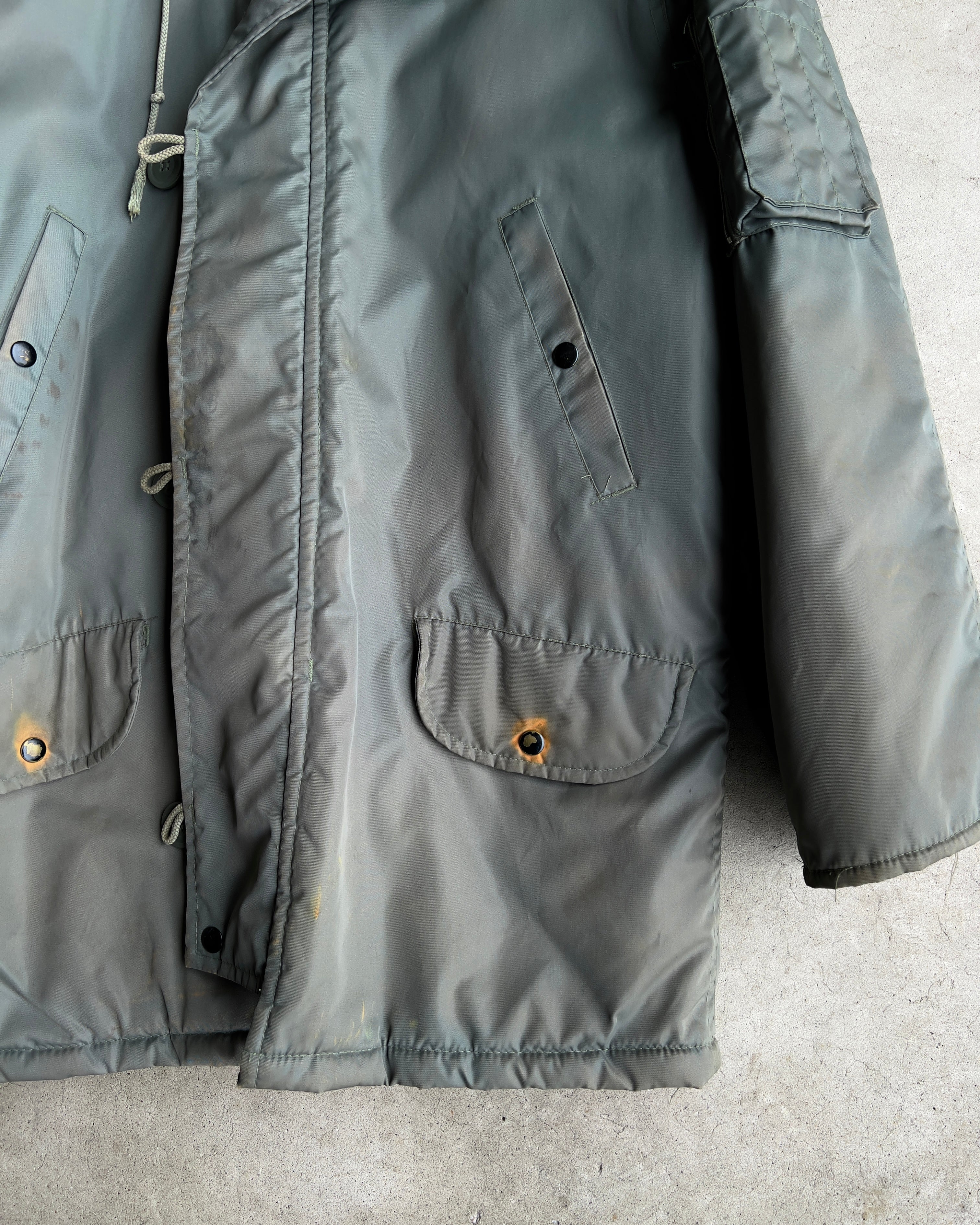 1980s N-3B Military Green Civilian Parka Jacket