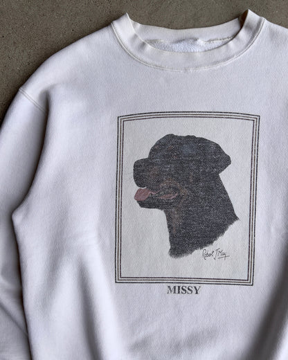 1980s Missy Rottweiler Graphic Crewneck Sweatshirt  - Shop ThreadCount Vintage Co.