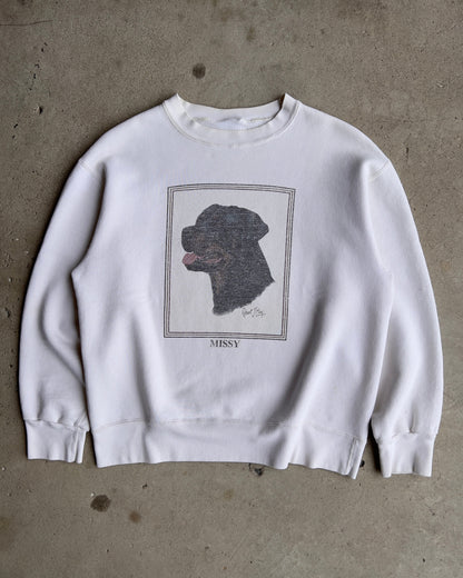 1980s Missy Rottweiler Graphic Crewneck Sweatshirt  - Shop ThreadCount Vintage Co.