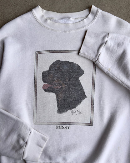 1980s Missy Rottweiler Graphic Crewneck Sweatshirt  - Shop ThreadCount Vintage Co.
