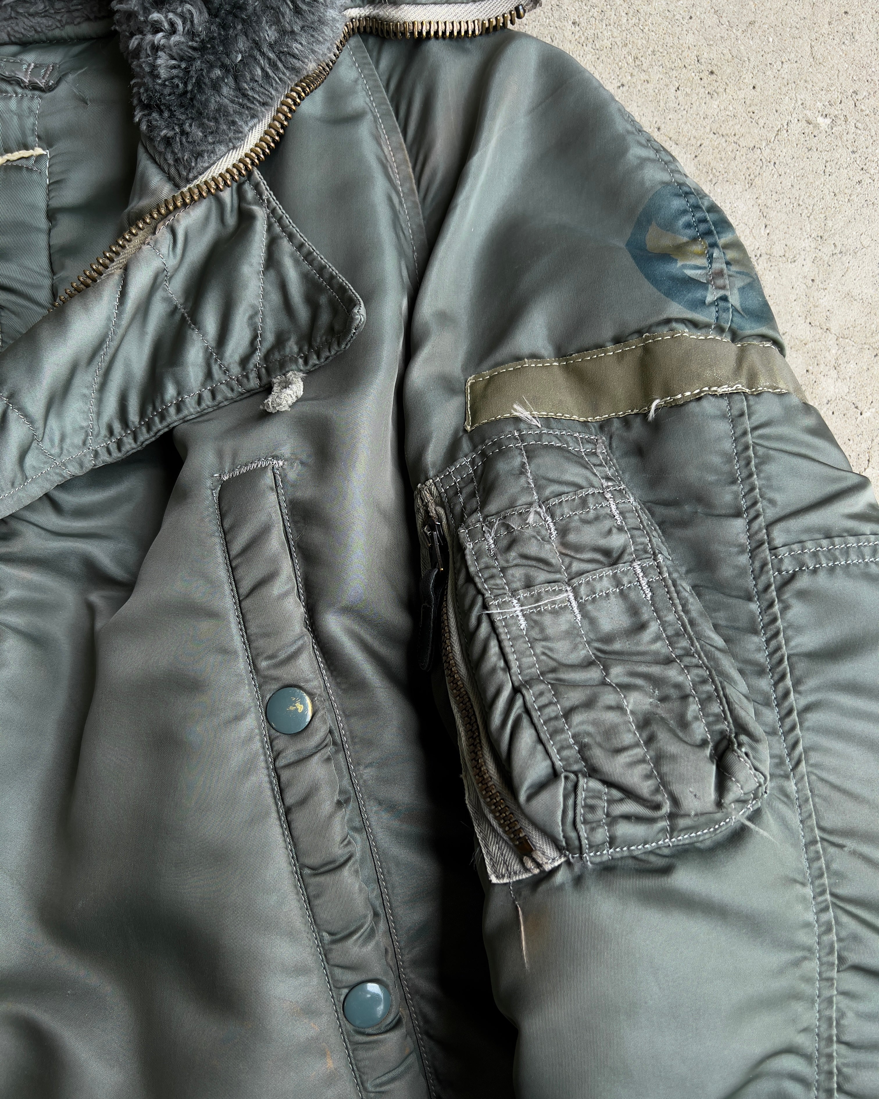 1960s N-3B USAF Sage Green Parka Flight Jacket