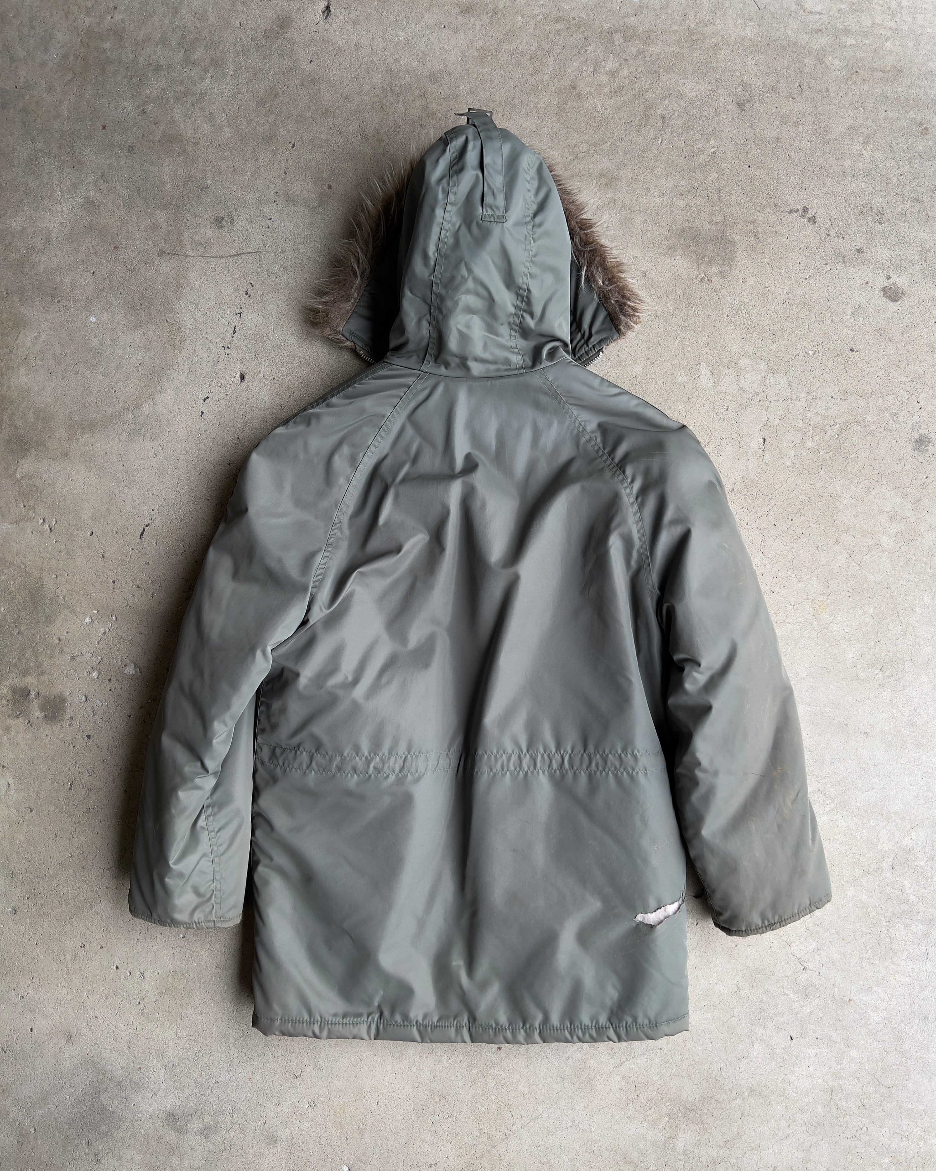 ThreadCount | Shop 1980s N-3B Military Green Civilian Parka Jacket