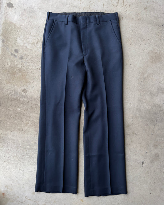 Vintage 1970s Navy Blue Comfort Slack Casual Sport Pants  - Shop ThreadCount Vintage Co.