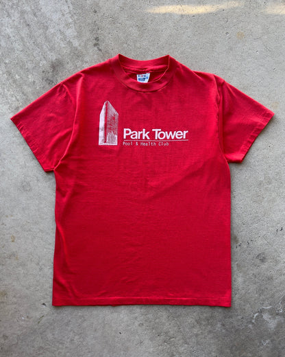 Vintage 1980s Chicago Park Tower Pool & Health Club Tee  - Shop ThreadCount Vintage Co.